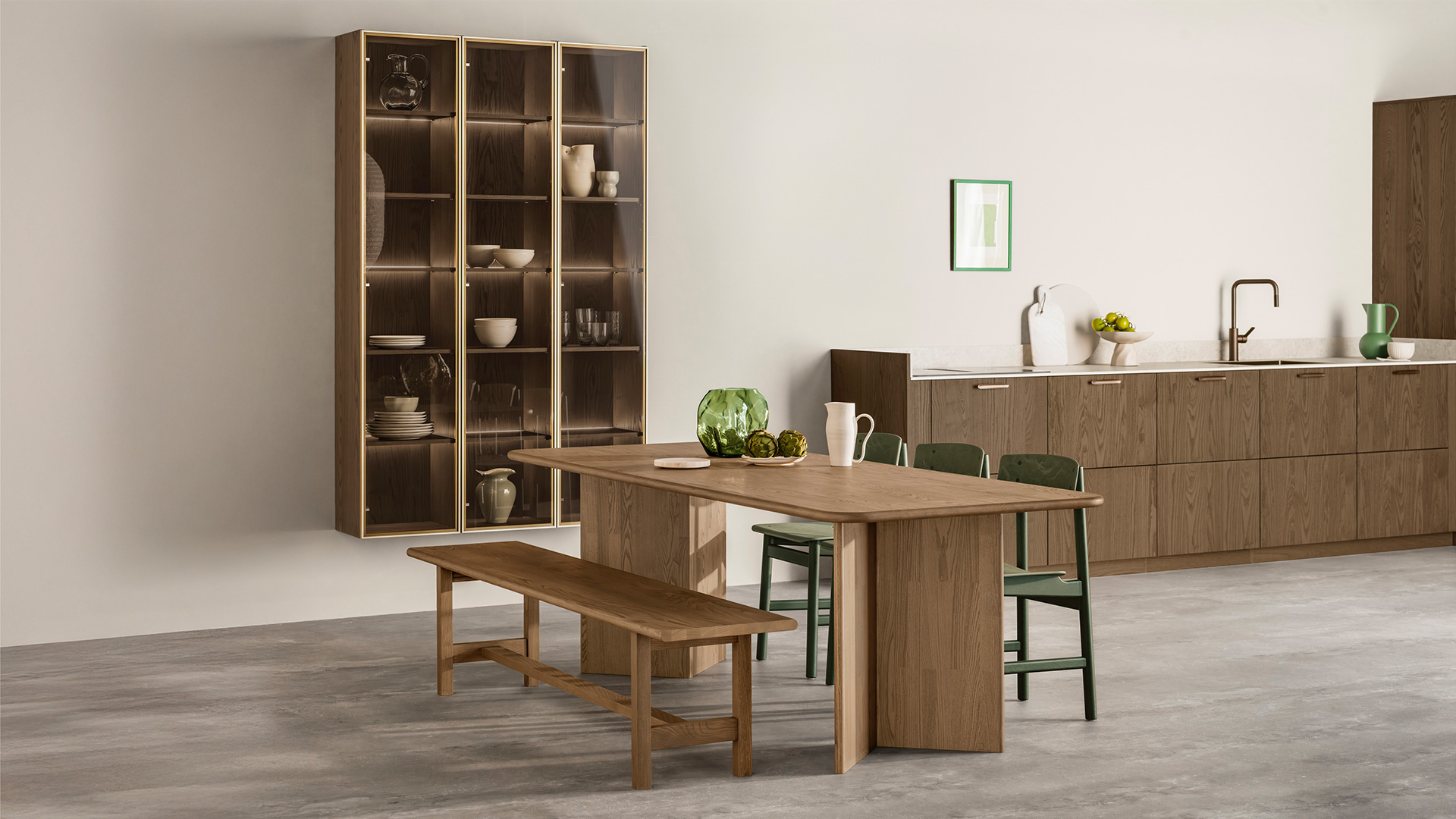 Vitrineskap fra Svane Kjøkkenet